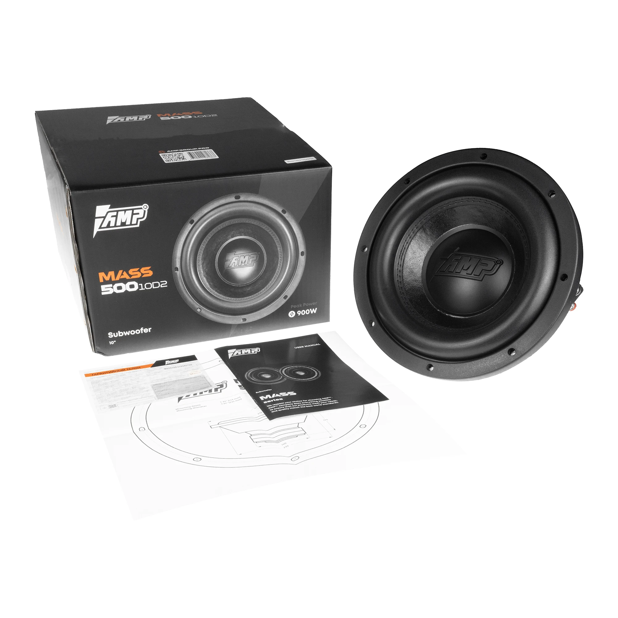 Subwoofer AMP MASS 500 10D2