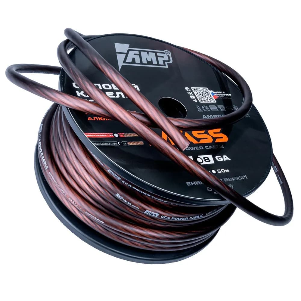 Power cable AMP MASS 4Ga Black