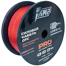 Power cable AMP PRO 8Ga OFC Red