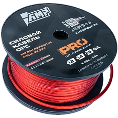 Power cable AMP PRO 8Ga OFC Red