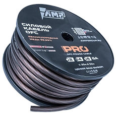 Power cable AMP PRO 4Ga OFC Black