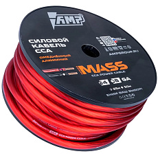Power cable AMP MASS 4Ga Red