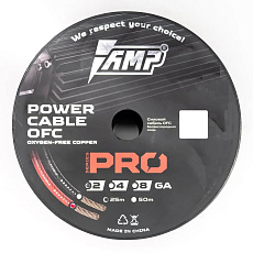 Power cable AMP PRO 2Ga OFC Red