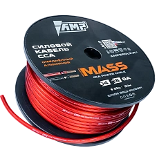 Power cable AMP MASS 8Ga Red